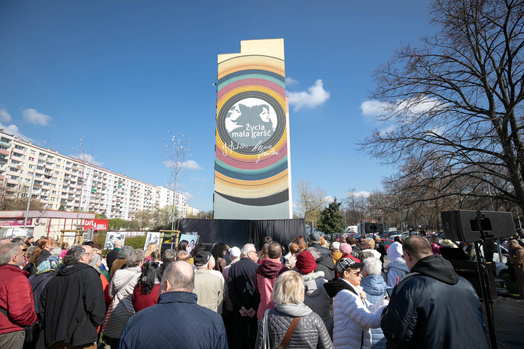 Odsłonięcie muralu poświęconego Annie Jantar i Jarosławowi Kukulskiemu